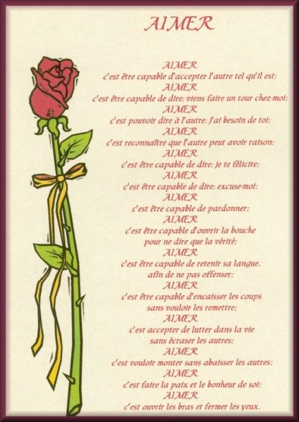 Aimer c'est...
